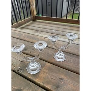 Lot Of 2 Villeroy Boch Lead Crystal Candle Holder